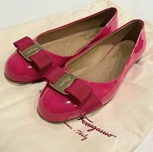 Salvatore Ferragamo Varina Framboise patent leather flats